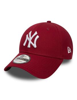 gorra new era essential new york yankees granate de hombre.