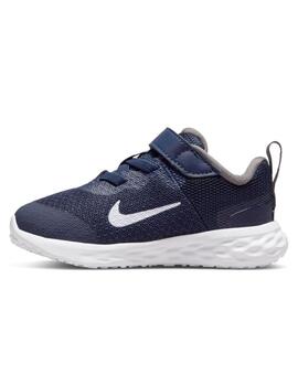 Zapatillas nike revolution 6 nn tdv marino de bebé.