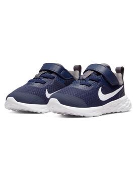 Zapatillas nike revolution 6 nn tdv marino de bebé.