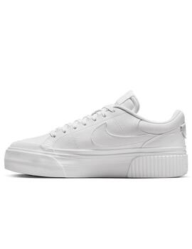 Zapatillas nike court legacy lift blanco de mujer.