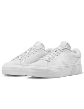 Zapatillas nike court legacy lift blanco de mujer.
