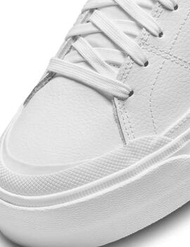 Zapatillas nike court legacy lift blanco de mujer.