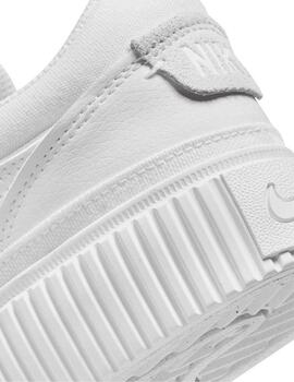 Zapatillas nike court legacy lift blanco de mujer.