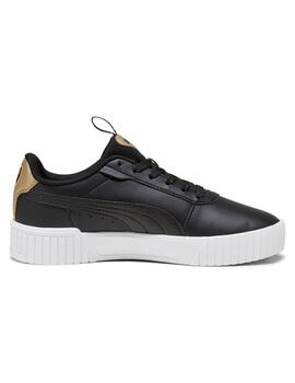 Zapatillas puma carina 2.0 pop up negro de niña.