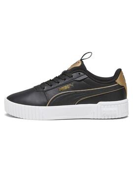 Zapatillas puma carina 2.0 pop up negro de niña.