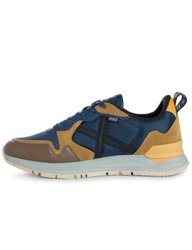 Zapatillas munich avenue 10 marino marron de hombre.