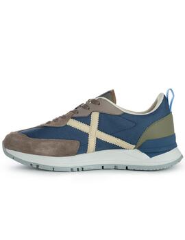 Zapatillas munich versatile 06 azul marrón de hombre.