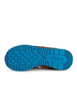 Zapatillas munich dash kid vco 153 marino marrón de niño.