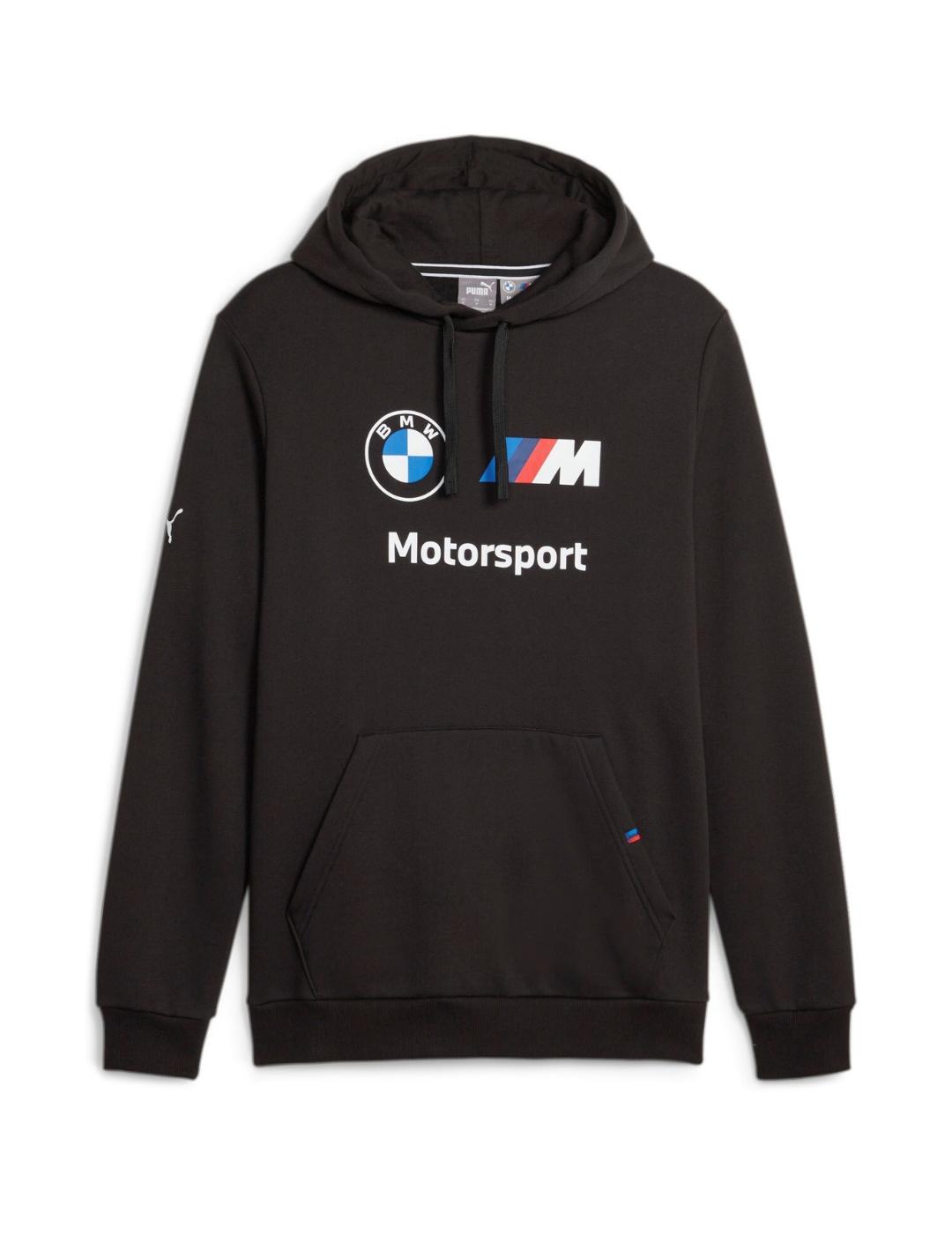 sudadera con tejido polar puma bmw motorsport negro de h