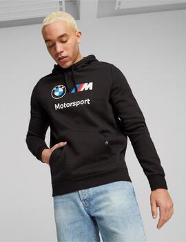 sudadera con tejido polar puma bmw motorsport negro de hmbre