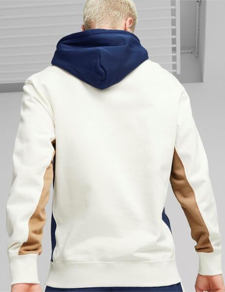 Comprar Sudadera Sin Capucha Hombre Puma Colorblock Blanco ▷