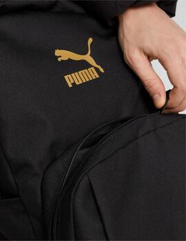 mochila puma classic archive negro unisex.