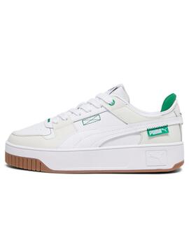 Zapatillas puma carina street VTG blanco verde de mujer.