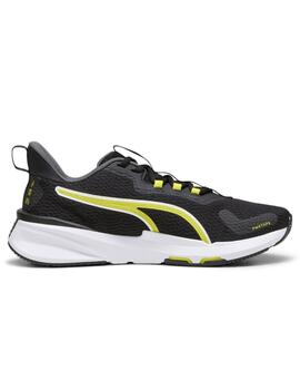 Zapatillas puma pwrframe tr 2 negro amarillo de hombre.