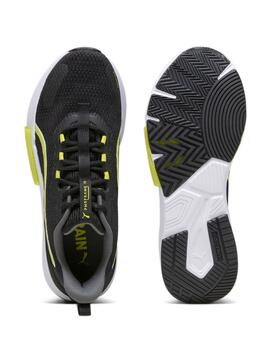 Zapatillas puma pwrframe tr 2 negro amarillo de hombre.