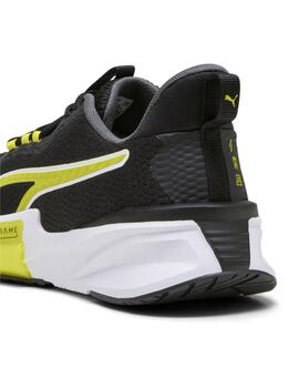 Zapatillas puma pwrframe tr 2 negro amarillo de hombre.