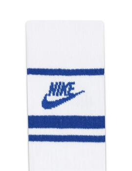 calcetines nike every day essential blanco azul unisex.