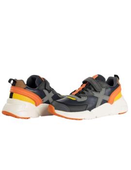 Zapatillas munich mini track vco 73 marino naranja de niño.