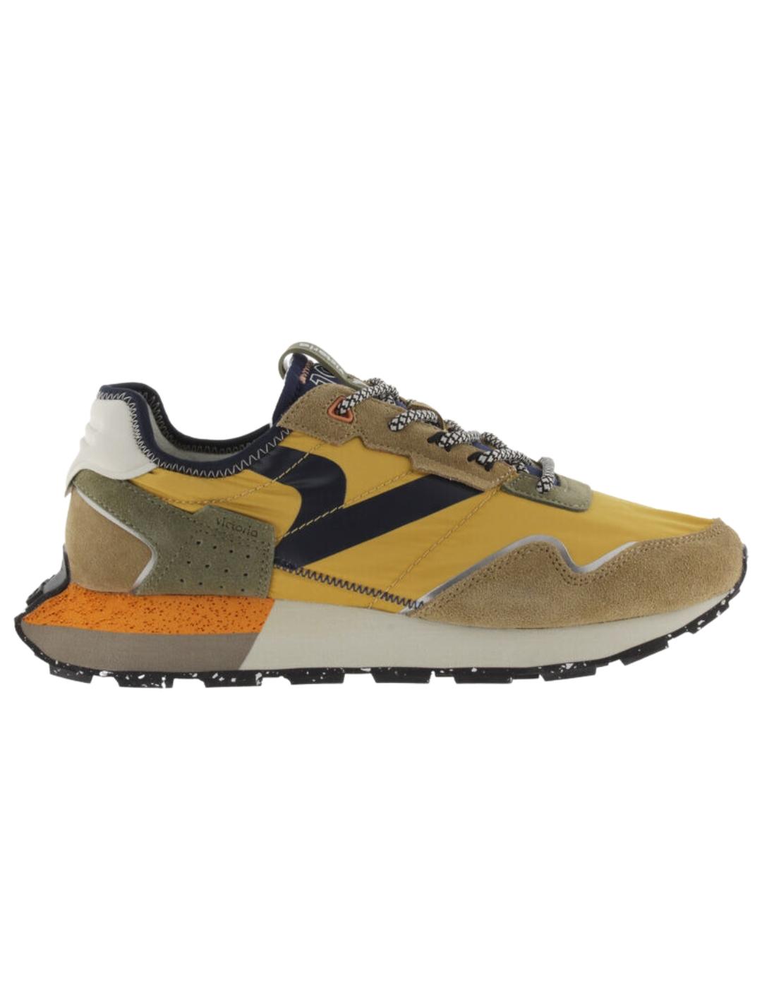 Zapatillas victoria basket wing sport mostaza de hombre.