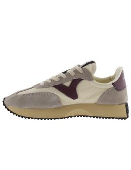 Zapatillas victoria basket cosmos retro nylon burdeos mujer