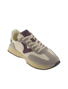 Zapatillas victoria basket cosmos retro nylon burdeos mujer