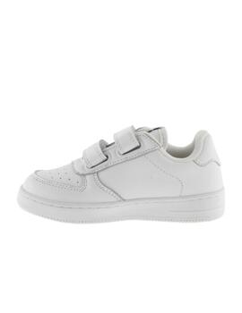 Zapatillas victoria basket tiempo blanco de niño.