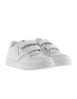 Zapatillas victoria basket tiempo blanco de niño.