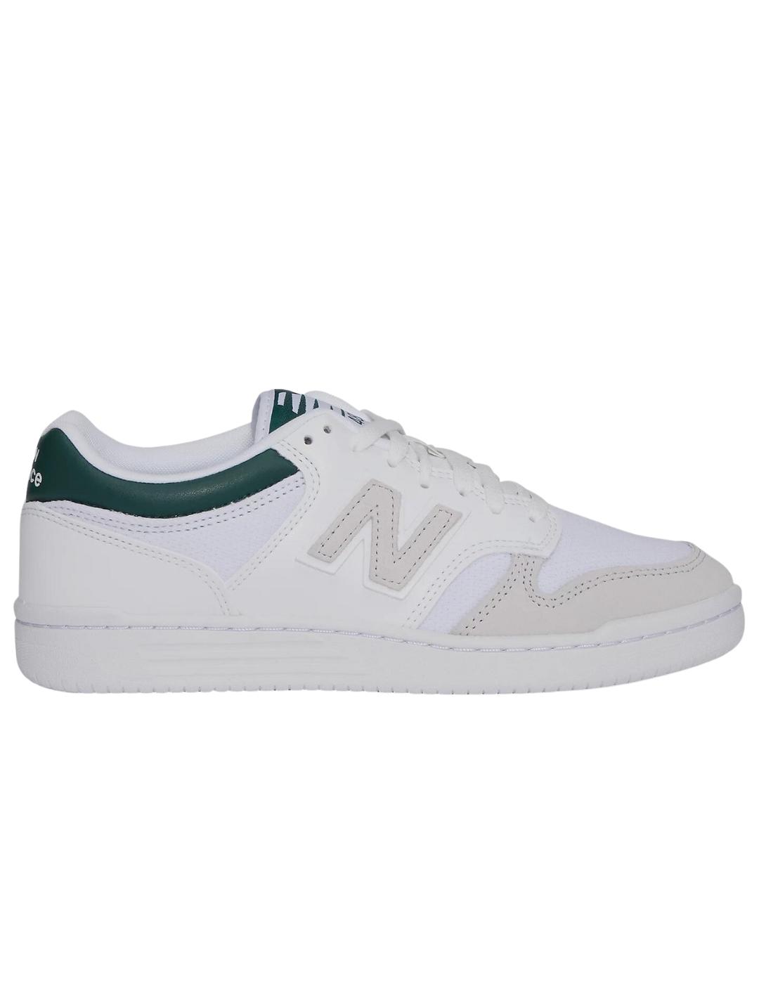 Zapatillas new balance bb480lkd blanco verde unisex.