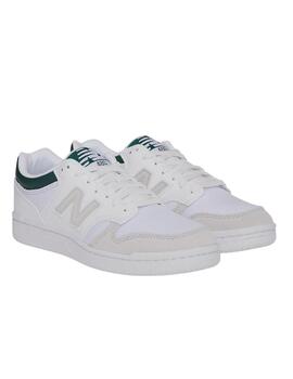 Zapatillas new balance bb480lkd blanco verde unisex.