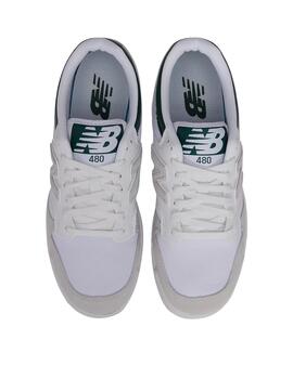 Zapatillas new balance bb480lkd blanco verde unisex.