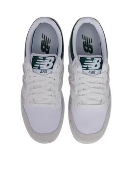 Zapatillas new balance bb480lkd blanco verde unisex.