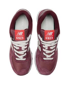 Zapatillas new balance u574hmg granate de hombre.