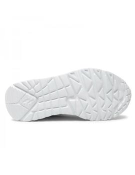 Zapatillas skechers uno lite rainbow blanco de niña.
