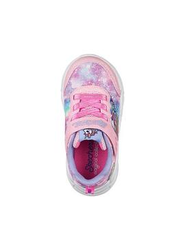 Zapatillas skechers unicorn storm rosa de bebé,