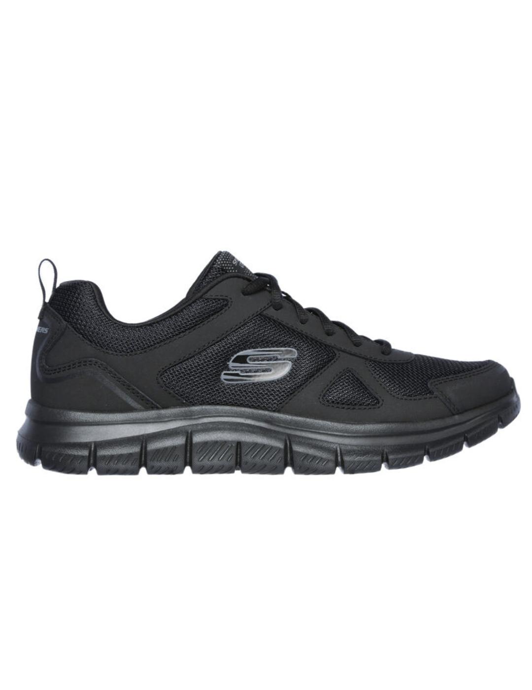 Zapatillas skechers track scloric negro de hombre.