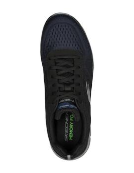 Zapatillas skechers ripkent azul negro de hombre.