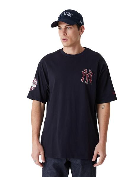 camiseta new era newyork yankees oversized marino unisex