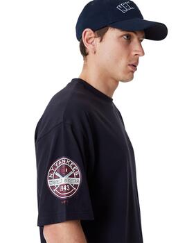 camiseta new era newyork yankees oversized marino unisex.