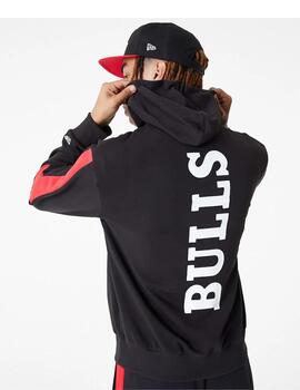 sudadera new era chicago Bulls negro unisex.