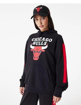 sudadera new era chicago Bulls negro unisex.