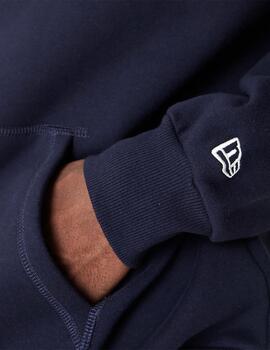 sudadera new era lifestyle quarter-zip azul unisex.