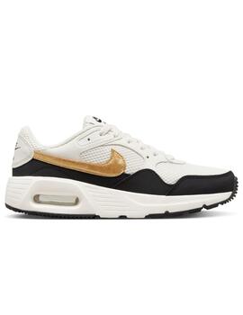 Zapatillas nike air max sc blanco oro de mujer.