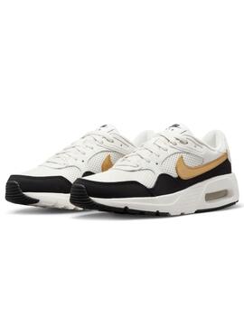 Zapatillas nike air max sc blanco oro de mujer.