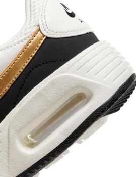 Zapatillas nike air max sc blanco oro de mujer.