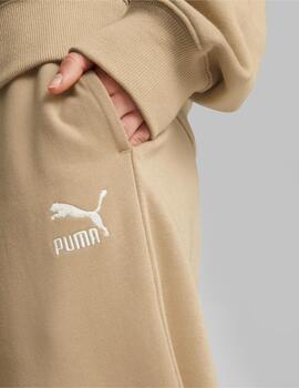 pantalón classics sweatpants beige de mujer.