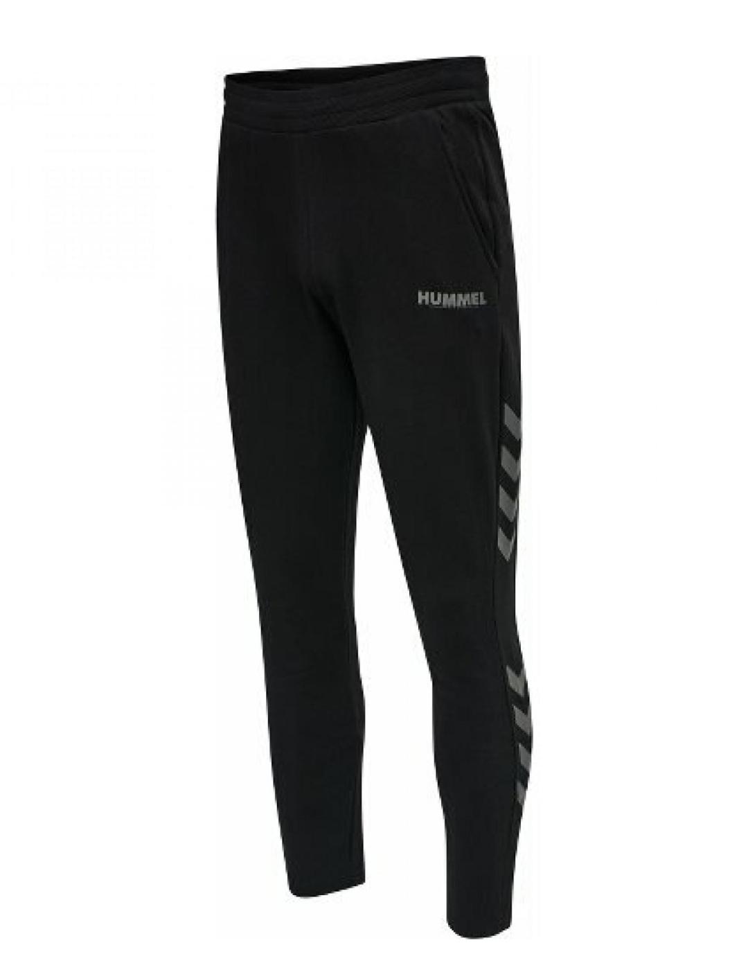 pantalón hummel hm legacy tapered negro de hombre.