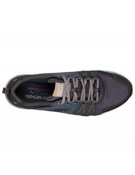 Zapatillas skechers escape plan azul verde de hombre.