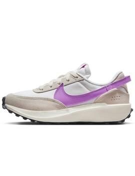 Zapatillas nike waffle debut blanco violeta de mujer.
