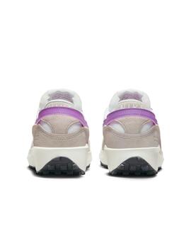 Zapatillas nike waffle debut blanco violeta de mujer.
