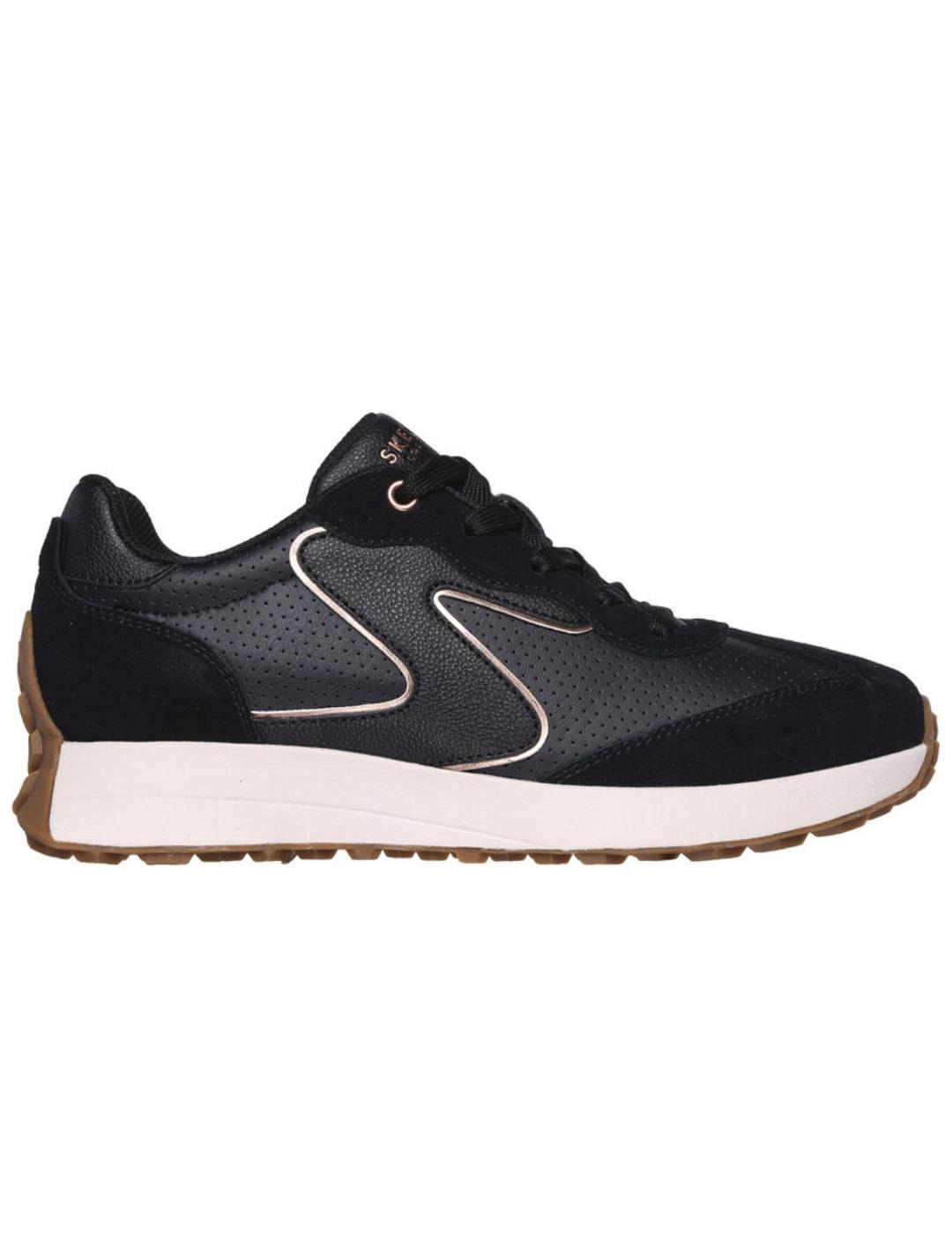 Zapatillas skechers gusto path winder negro de mujer.